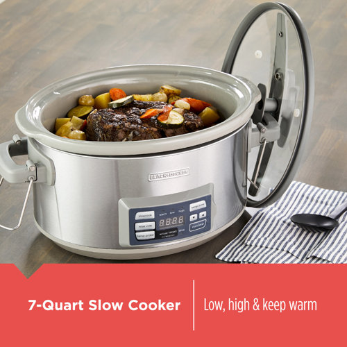 Black + Decker 7 Qt. Digital Slow Cooker & Reviews Wayfair